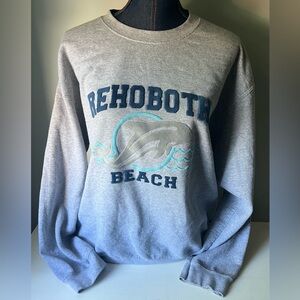 Vintage Rehoboth Beach Grey Sweatshirt Size Large